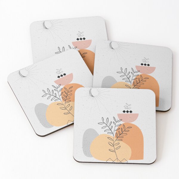 Item preview, Minimalist Illustration Grey World Orange Sun designed and sold by A. P..