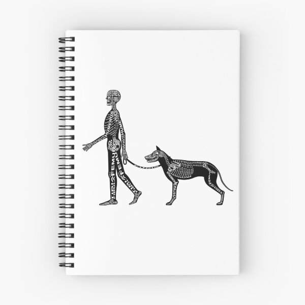 Item preview, Skeleton man and dog designed and sold by WortAnatomie.