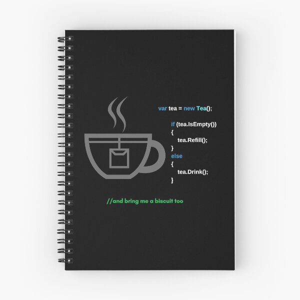 Item preview, Tea and Code designed and sold by DesignsWithMel.