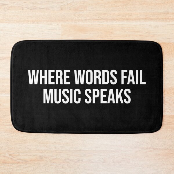 Item preview, Where Words Fail Music Speaks designed and sold by MSA-42.