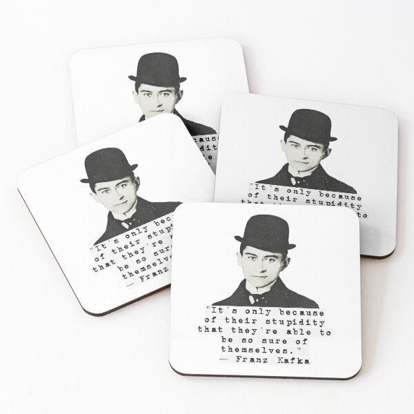 Item preview, Franz Kafka Stupidity Quote designed and sold by avit1.