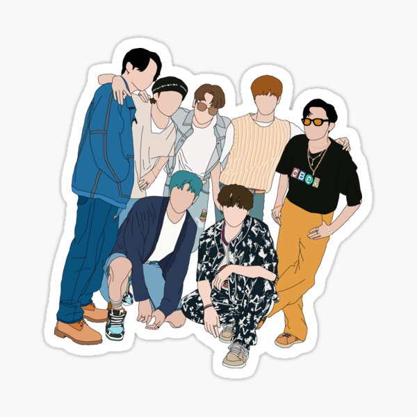 BTS Dynamite group picture Sticker