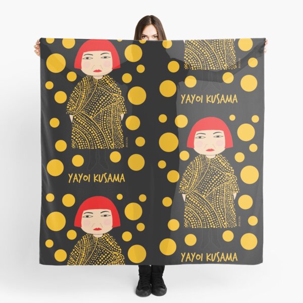 Yellow dots Yayoi Kusama inspired Scarf