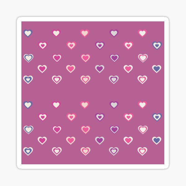 Assorted Pretty Pink Valentine’s Day Cute Tiny Hearts Sticker