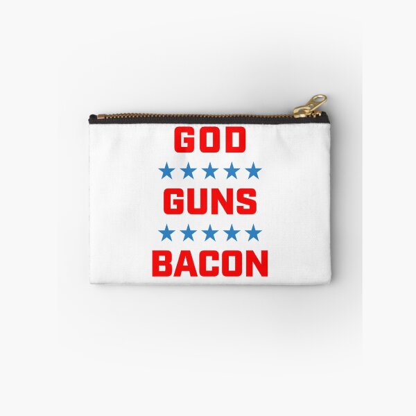 Item preview, God Guns Bacon Patriotic American Pro America designed and sold by SixforSix.