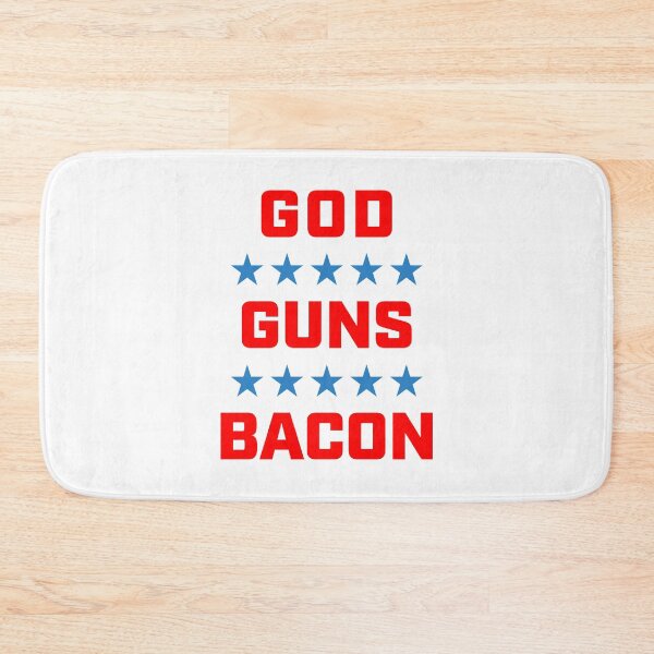 Item preview, God Guns Bacon Patriotic American Pro America designed and sold by SixforSix.