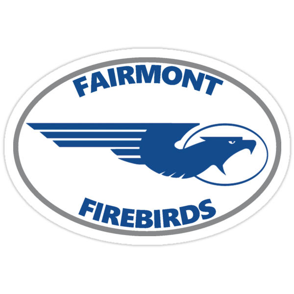 Fairmont Firebirds Kettering Ohio Oval Logo Stickers By