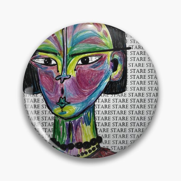Item preview, fierce madam with black pearls stares designed and sold by BasilTime.