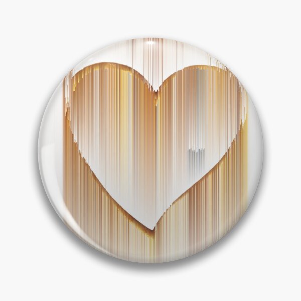 Aperçu de l'œuvre Heart of Gold on White Smeared créée et vendue par gphotobox.