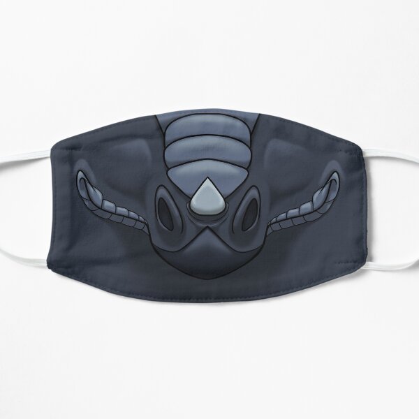Schwarzer Drache Flache Maske