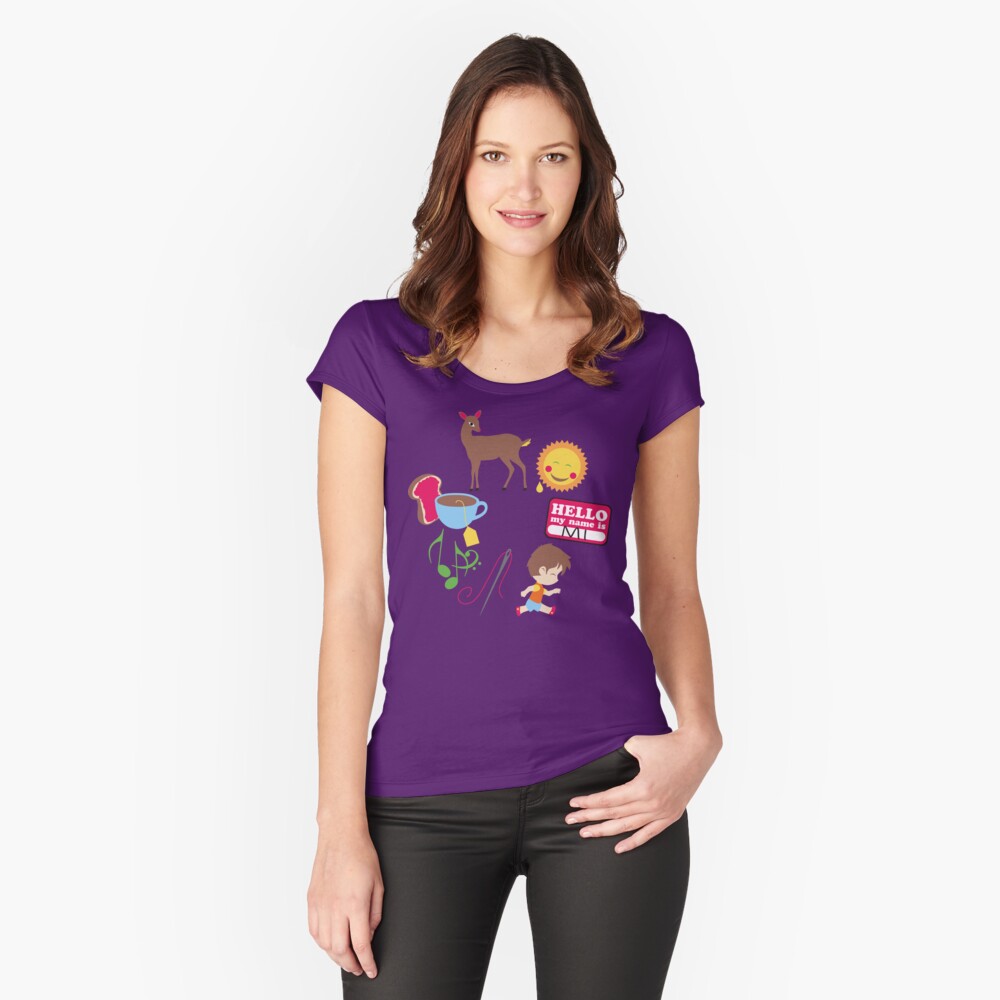 Item preview, Fitted Scoop T-Shirt designed and sold by machmigo.