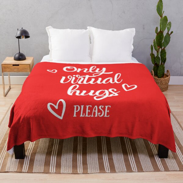 Item preview, Only virtual hugs please Funny Pandemic Valentines Day designed and sold by Mommaspouch.