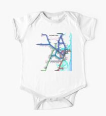 Sydney City Rail Map One Piece - Short Sleeve