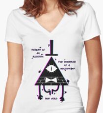 Illusion Women's Fitted V-Neck T-Shirt