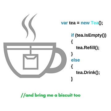 Artwork thumbnail, Code and Tea by DesignsWithMel