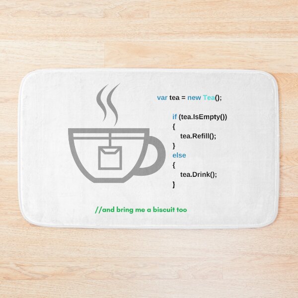 Item preview, Code and Tea designed and sold by DesignsWithMel.