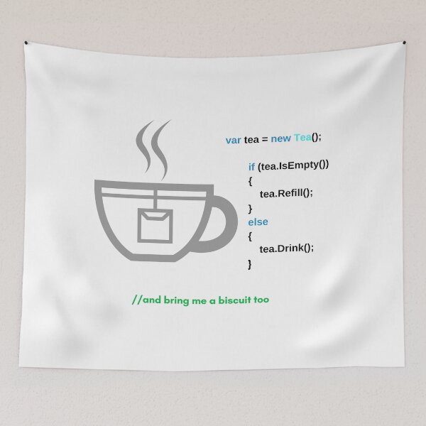 Item preview, Code and Tea designed and sold by DesignsWithMel.
