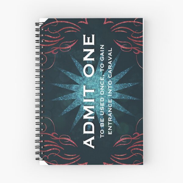 Item preview, caraval ticket admit one invitation designed and sold by bookisheunoia.