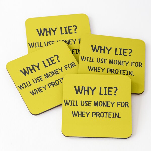 Item preview, Why lie? Will use money for whey protein designed and sold by msify.