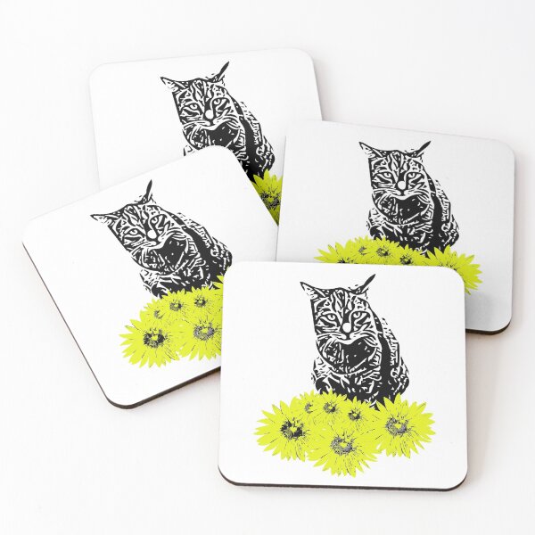 Item preview, Cat in sunflowers designed and sold by Tanya Mihe.