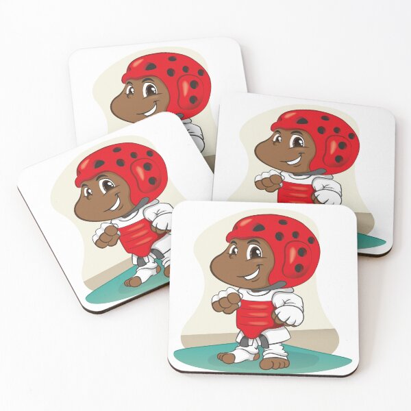Item preview, Illustration character child African descent fighter martial arts taekwondo. Ideal for sports and institutional materials designed and sold by LucianoCosmo.
