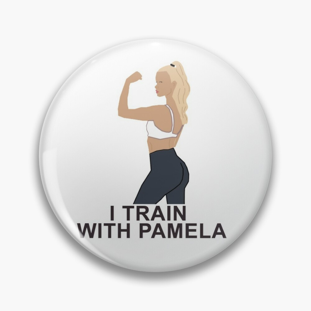 I train with Pamela Reif Pin for Sale by Anyalce