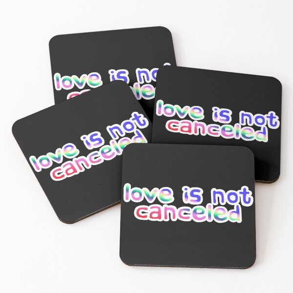 Item preview, Love is not canceled saying rainbow colored designed and sold by EllianhPi.