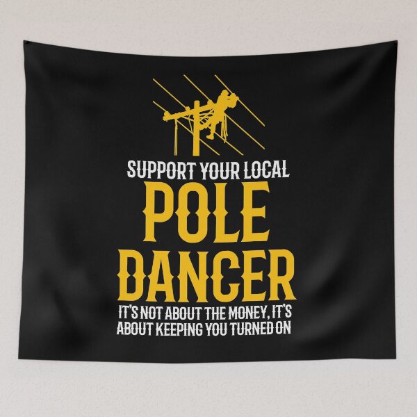 Item preview, Support Your Local Pole Dancer designed and sold by TeesYouWant.