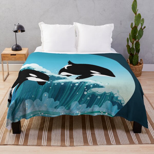 Item preview, Orcas Making Waves designed and sold by boec gear.