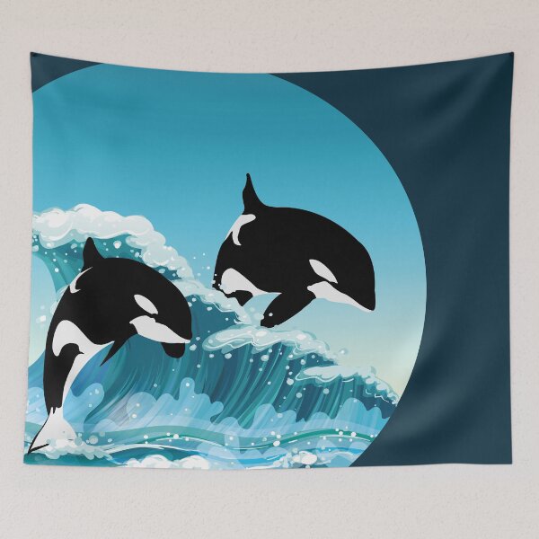 Item preview, Orcas Making Waves designed and sold by boec gear.