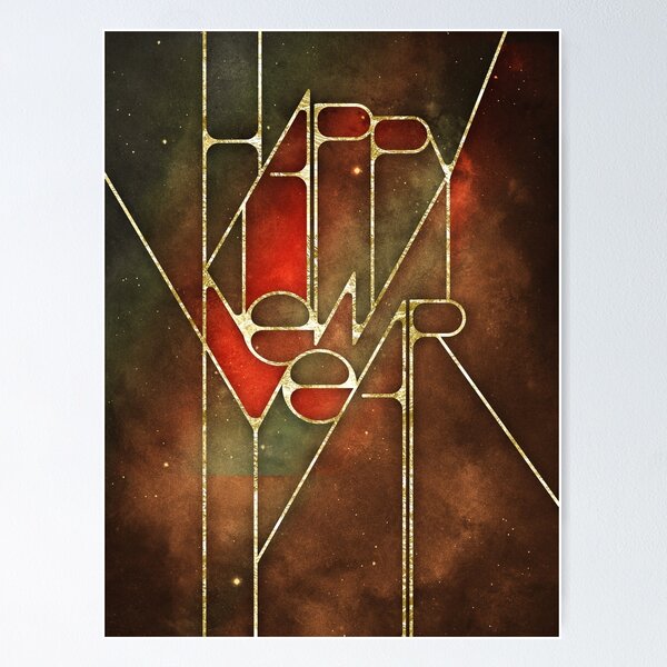 Artikelvorschau, HAPPY NEW YEAR II - Geometrisches Muster Gold entworfen und verkauft von © Maya Lavda || wocado.