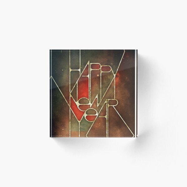Item preview, HAPPY NEW YEAR II - Geometric Pattern Gold  designed and sold by © Maya Lavda || wocado.