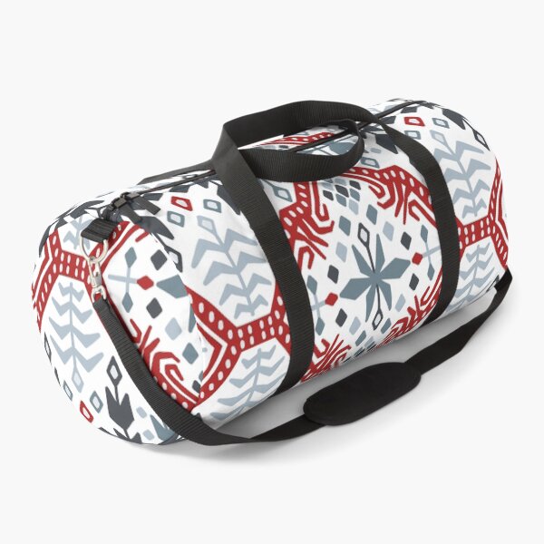Item preview, Skandinavian nonfigurative traditional red and blue pattern designed and sold by PG Illustration.