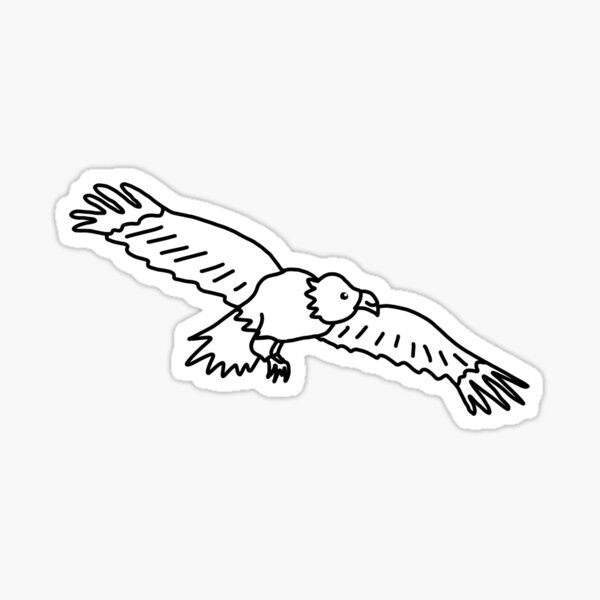 Hello cute happy eagle Sticker