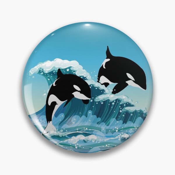 Item preview, Orcas Making Waves designed and sold by boec gear.
