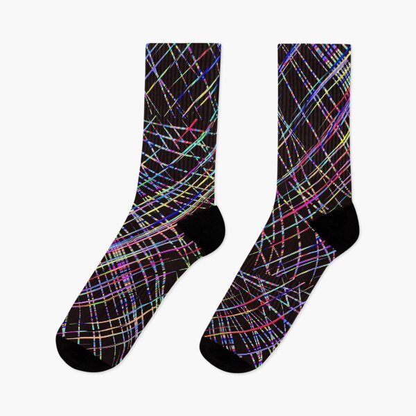 Item preview, rainbow Abstract lines designed and sold by rustycatart.