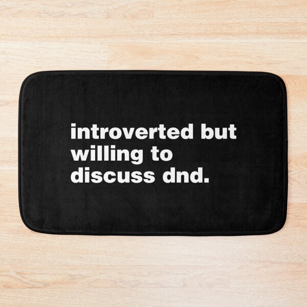 Item preview, Introverted But Willing To Discuss DnD designed and sold by SimplyNewDesign.