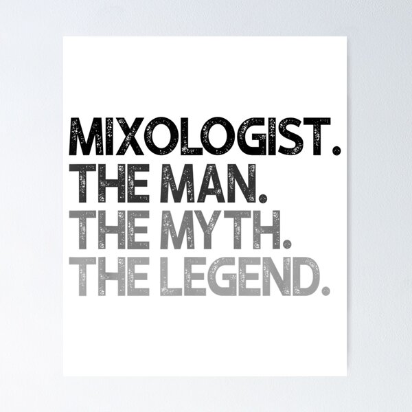 Item preview, Mens Mixologist Bar Tender The Man Myth Legend Gift T-Shirt designed and sold by Brianconner.
