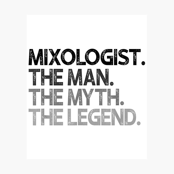 Item preview, Mens Mixologist Bar Tender The Man Myth Legend Gift T-Shirt designed and sold by Brianconner.