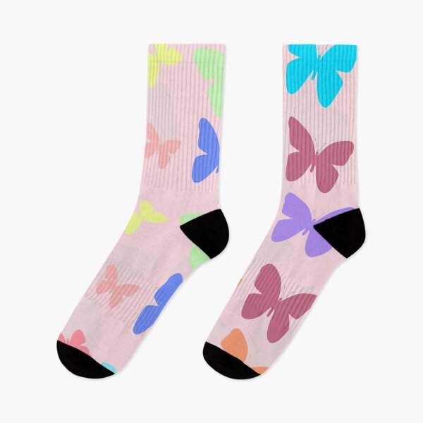 Item preview, pink pastel butterfly print designed and sold by Printshophub.
