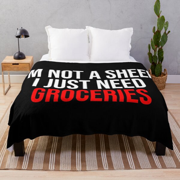 Item preview, I'm Not A Sheep I Just Need Groceries Resistance designed and sold by Sour Soul.