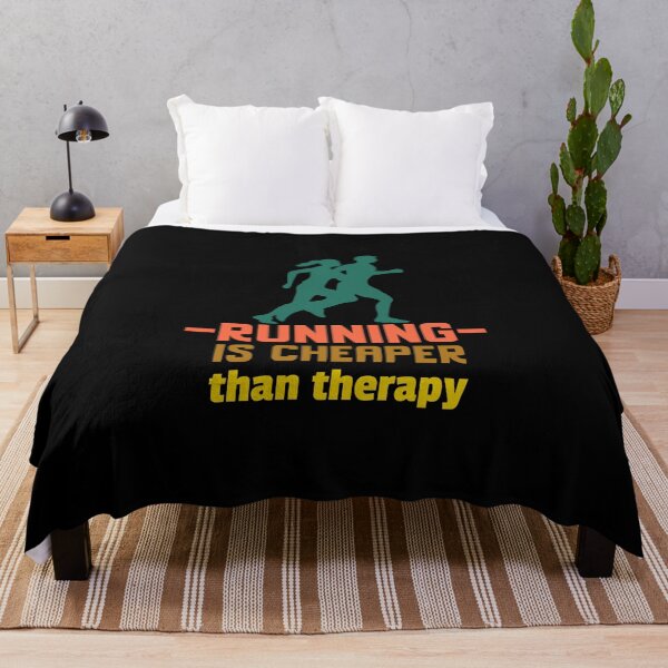 Item preview, Running is cheaper than therapy designed and sold by QuoteableTees.