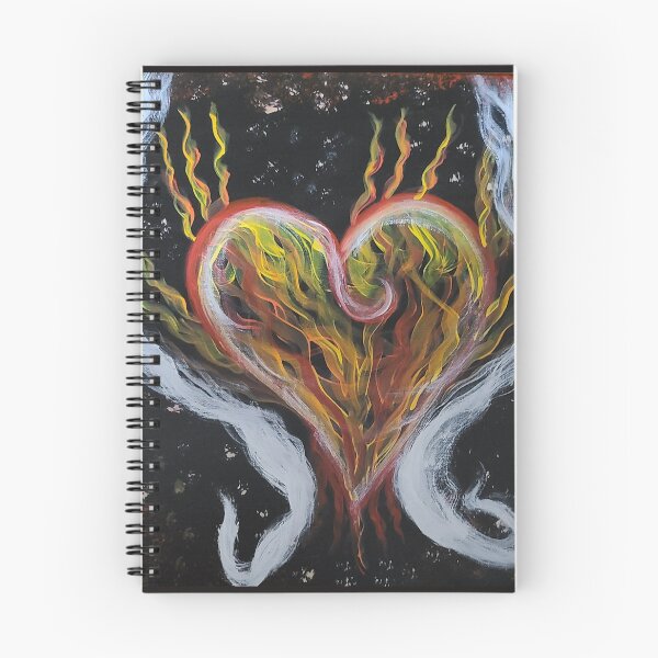 Item preview, Heart engulfed in flames designed and sold by Raineylanes.