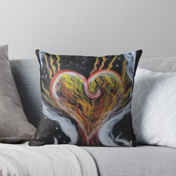 Item preview, Heart engulfed in flames designed and sold by Raineylanes.