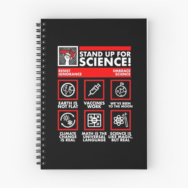 Item preview, Stand Up for Science Icons Earth is not flat Vaccines Work Climate Change is Real designed and sold by Grafik Traffik.
