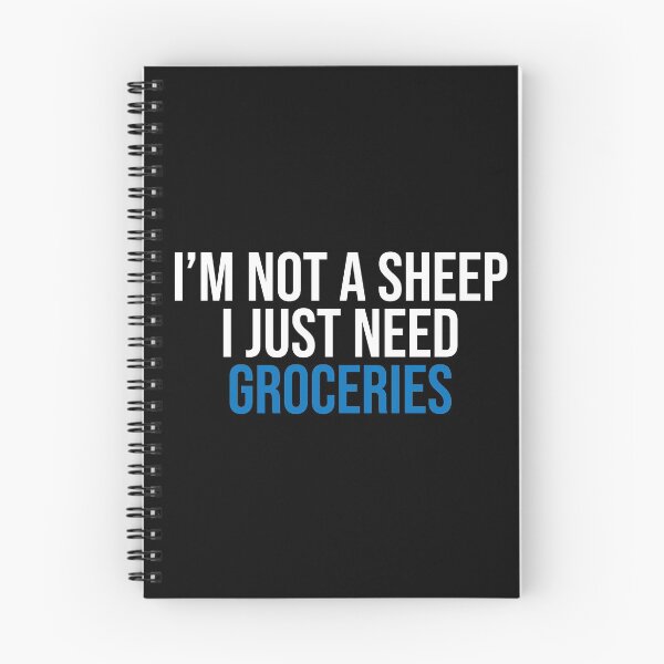Item preview, I'm Not A Sheep I Just Need Groceries Covid19 designed and sold by Sour Soul.