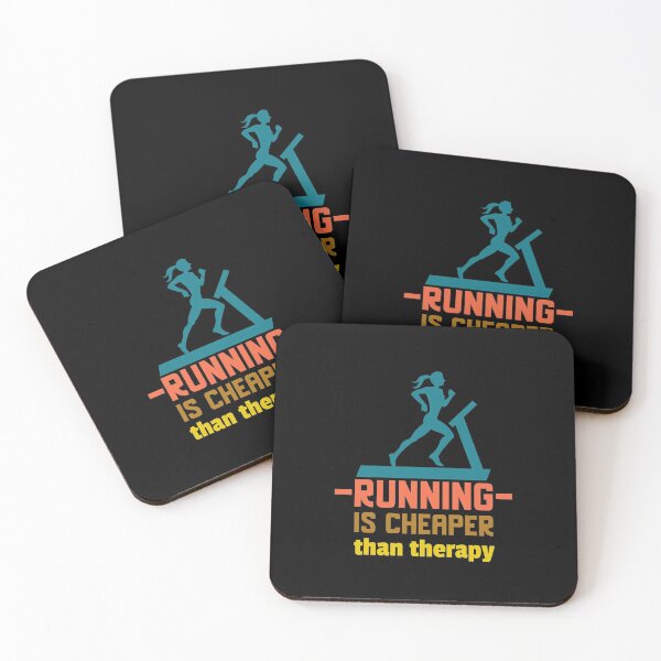 Item preview, Running is cheaper than therapy designed and sold by QuoteableTees.