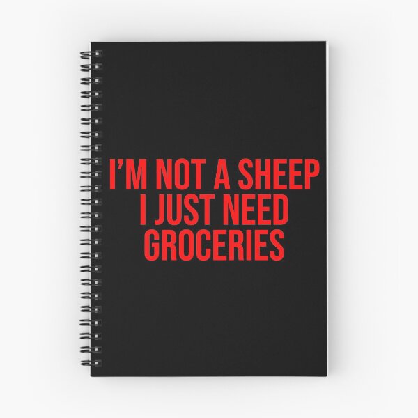 Item preview, I'm Not A Sheep I Just Need Groceries Sheeple designed and sold by Sour Soul.