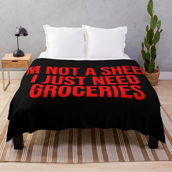 Item preview, I'm Not A Sheep I Just Need Groceries Sheeple designed and sold by Sour Soul.