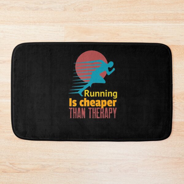 Item preview, Running is cheaper than therapy designed and sold by QuoteableTees.